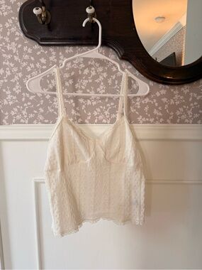 Off white Lacey tank top